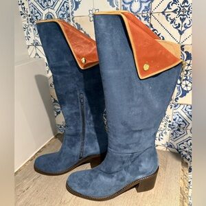 Anthropologie Stivali Lima Knee-High Suede Boots